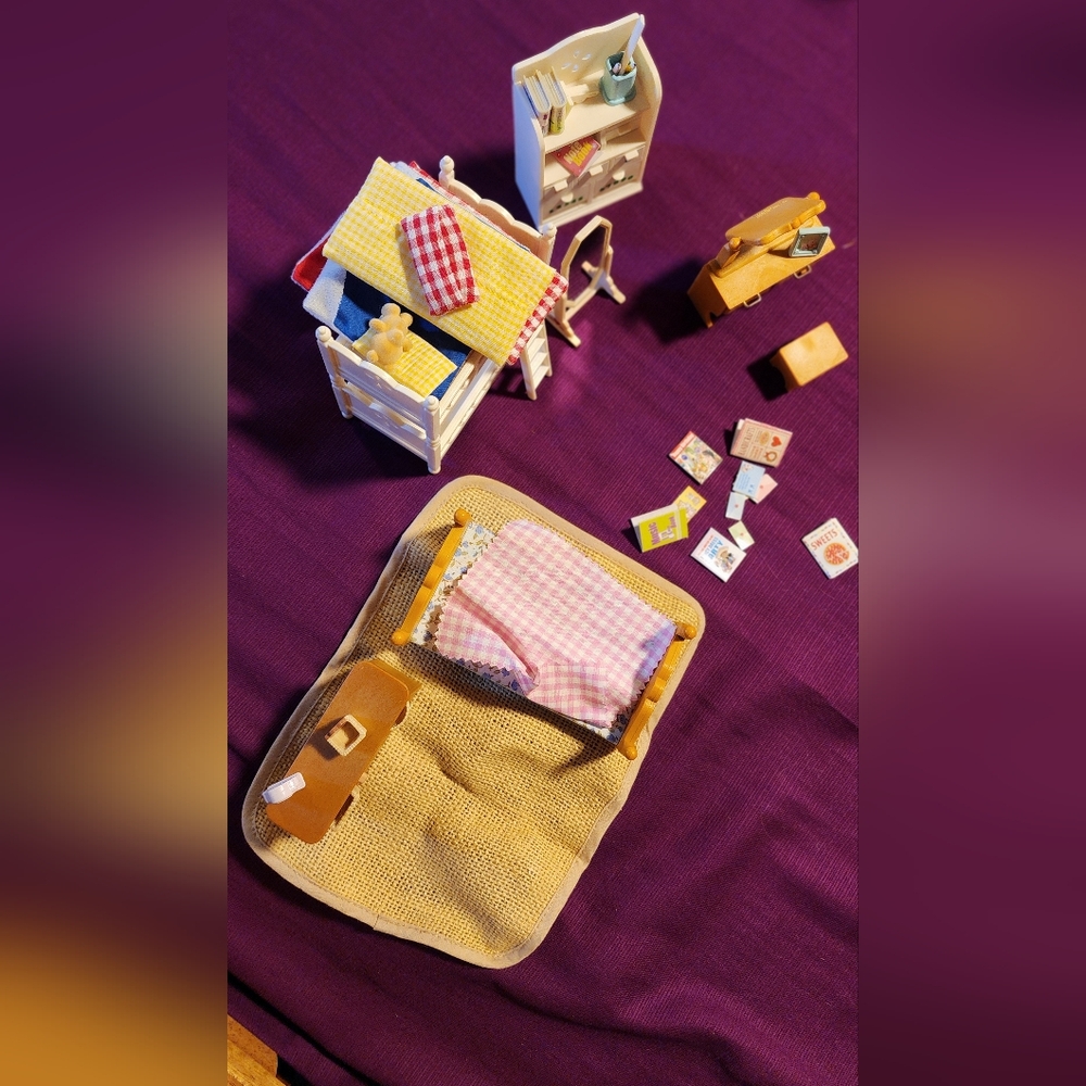 Calico Critters Doll House Furniture, Accessories